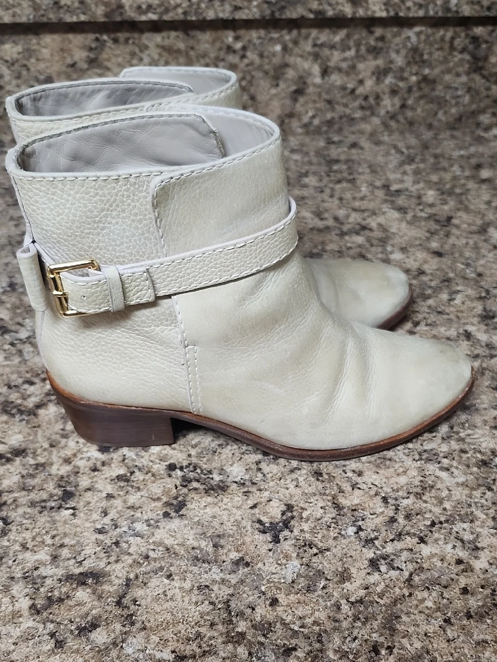 Kate Spade Tan Leather Ankle Boots